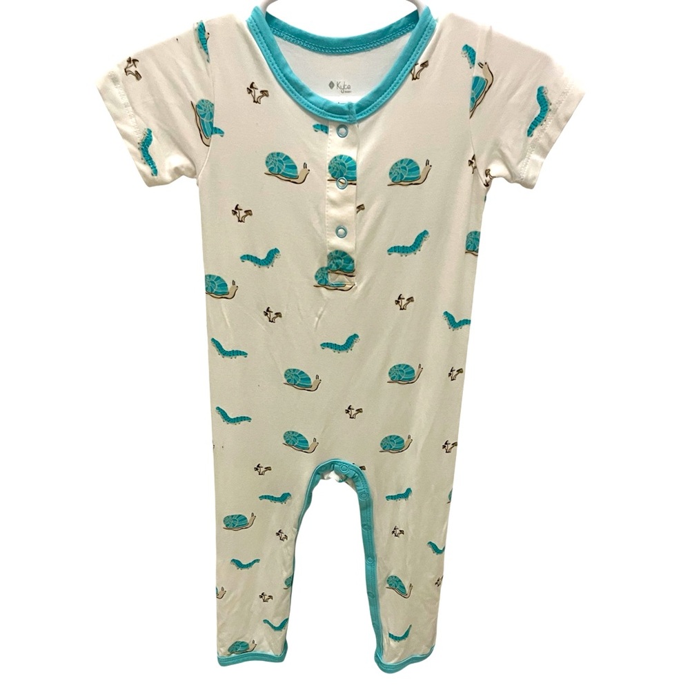 Kyte Baby NWOT Crawl Snail Snap Short-Sleeve Romper